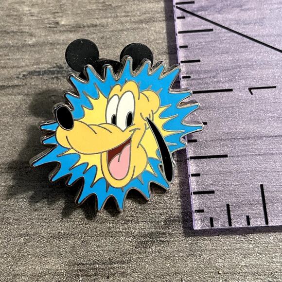 Disney Parks 2010 Collection Blue Starburst Splash (set of 2) Goofy & Pluto Pins - Picture 3 of 7